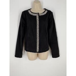 Susan Graver Black Jeweled Jacket (B6)